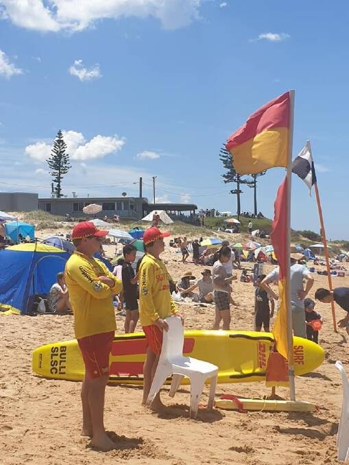 Lifesavers were keeping a keen watch on the ocean at Bulli Beach. Picture: Surf Life Saving Illawarra