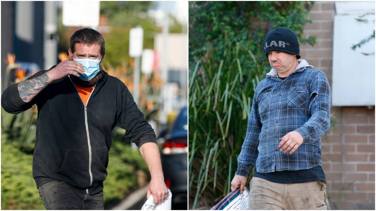 Brendon Halsey (left) and Joshua Lay were granted bail in Wollongong Local Court on Friday.