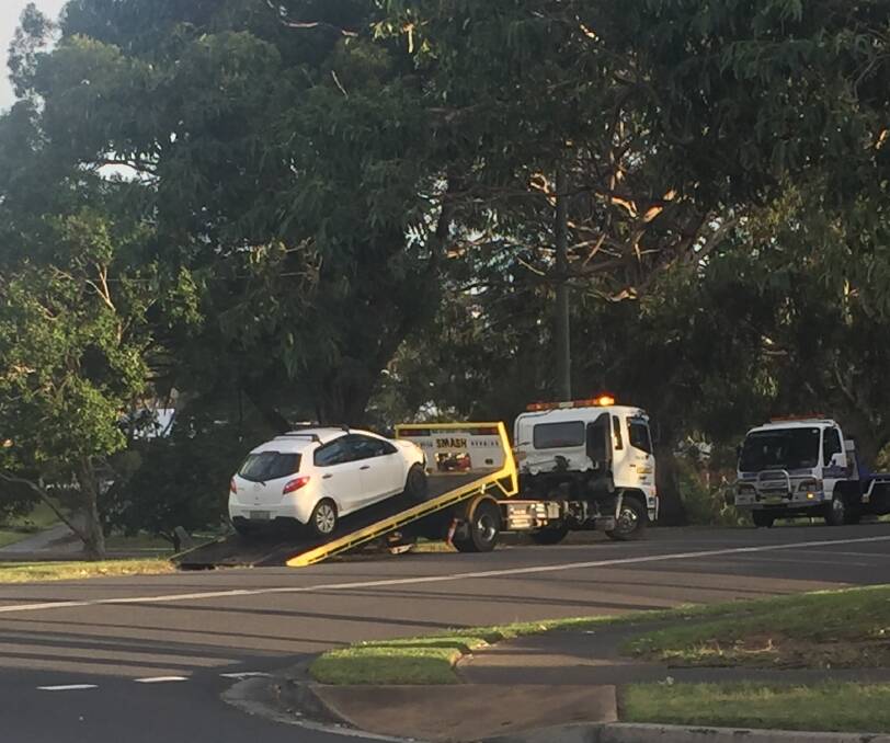 A two-car crash occurred in Unanderra on Saturday afternoon. Picture: Supplied