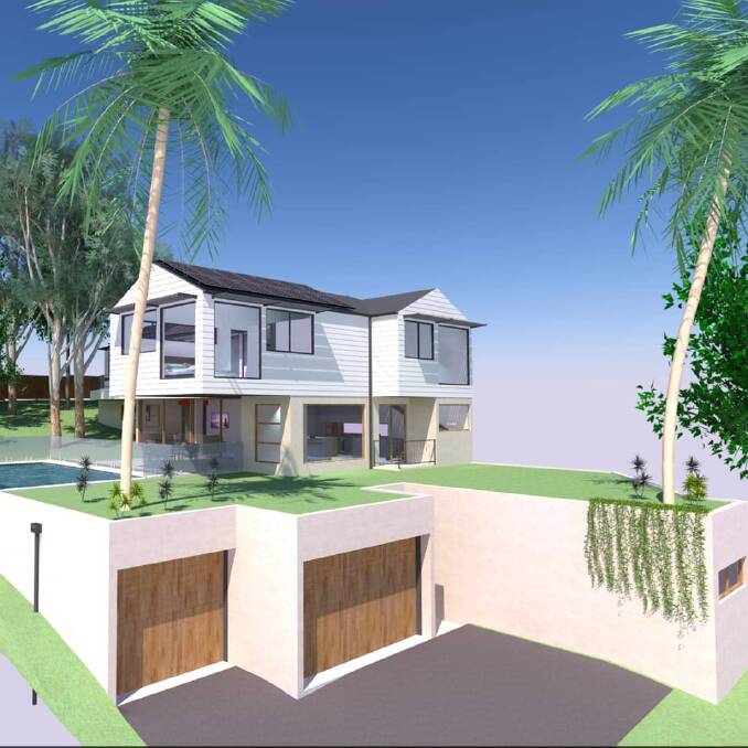 Scott Redwood has designed his future home so that it is carbon neutral. If approved, it would be the first carbon neutral home in the Illawarra.