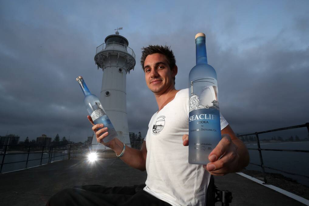 The owners, including Dean Martelozzo have a Wollongong focus from using the harbour as the design for the bottles and they source ingredients from local producers. Picture: Robert Peet