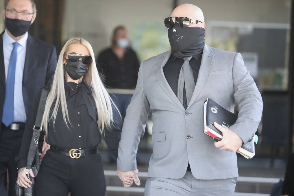 Nick Nikolovski and his girlfriend of eight-years Ashleigh Volgyesi appeared in Port Kembla Local Court on Wednesday.