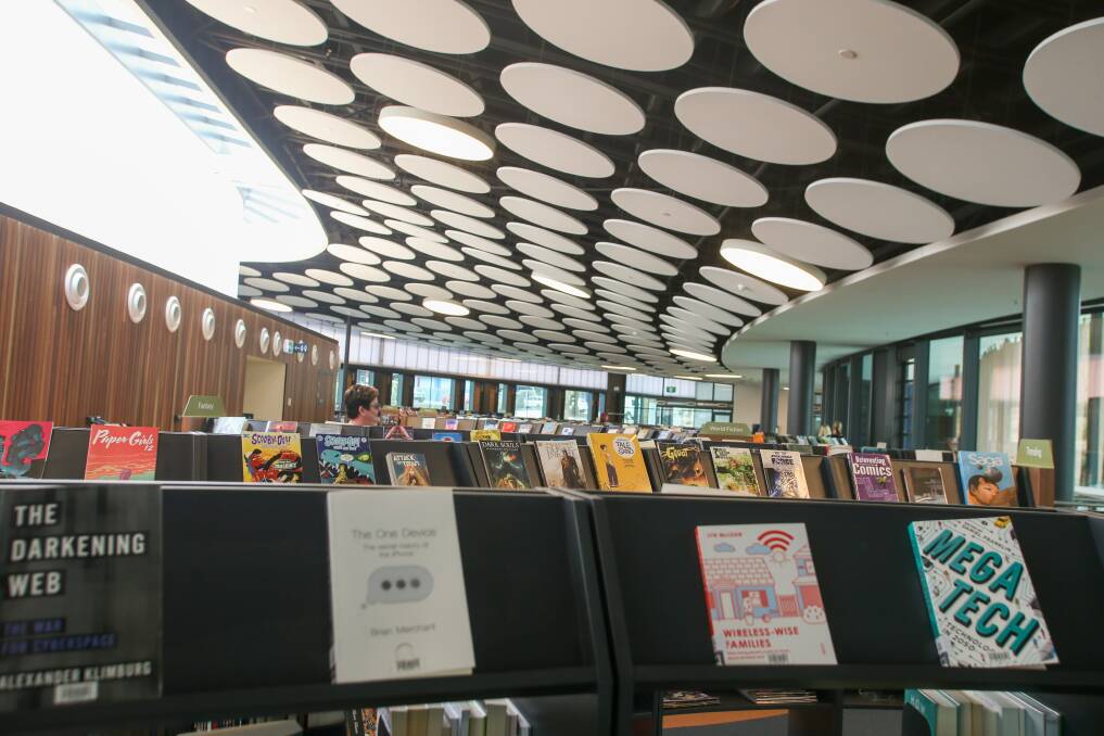 Winner: Shellharbour City Library, which is located in the Civic Centre, has won a national library design award. Picture: Georgia Matts