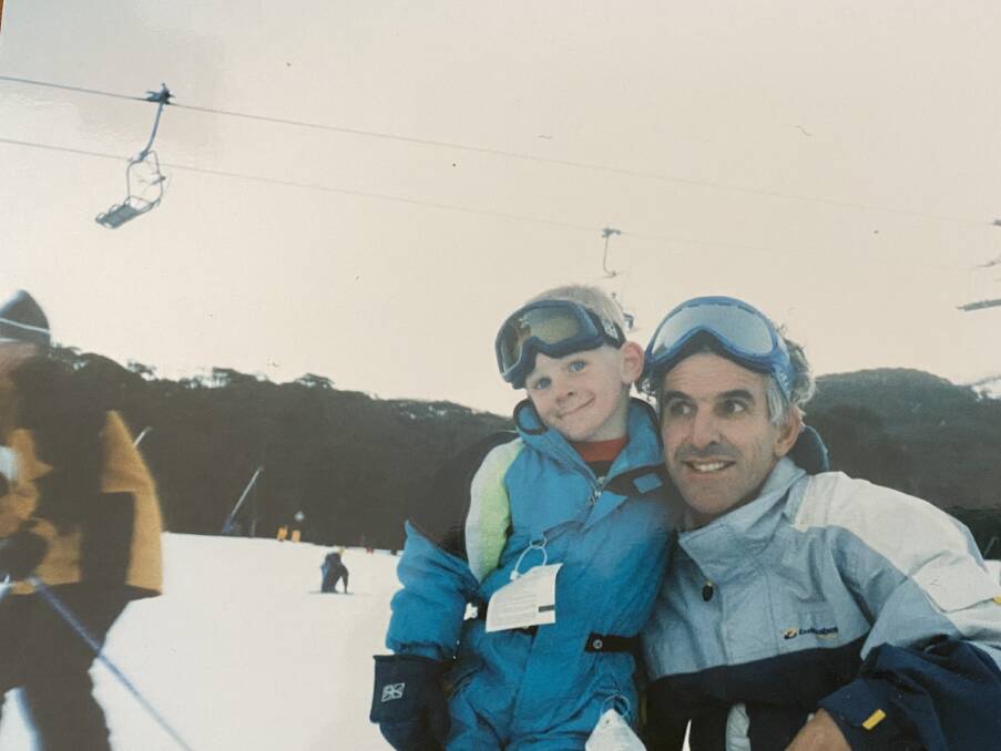 Matt Cox and his father Steve used to go to ski fields together. Picture: Supplied