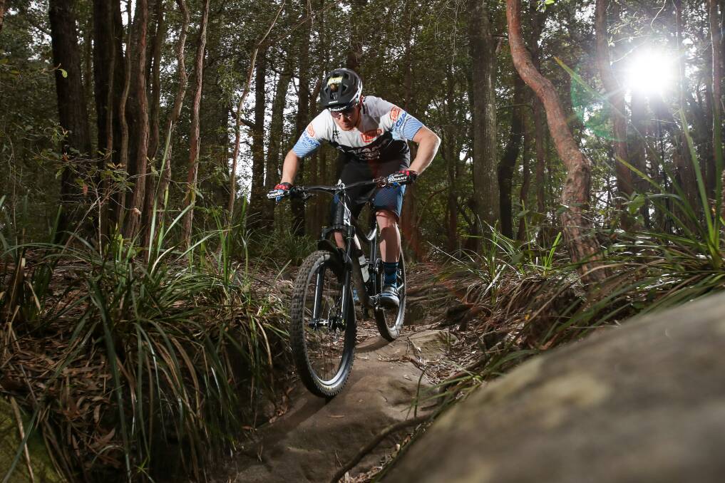 Mountain bike rider Josh Carlson can't wait for trails to be formalised on Mount Keira. Picture: Adam Mclean