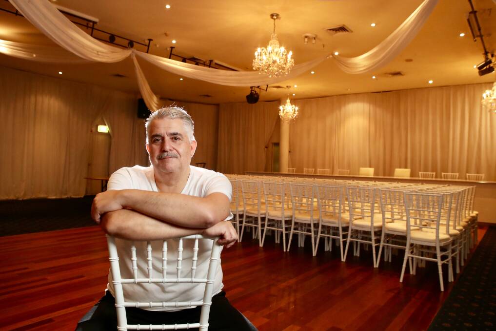 Very concerned: Villa D'Oro owner Claude Guido had a bride cancel her May wedding at the Wollongong function centre. Picture: Adam McLean