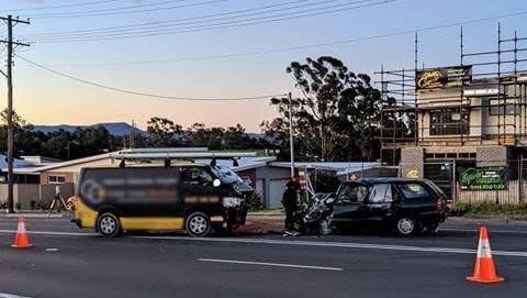  A grandmother who caused a crash with a van in Albion Park Rail in August 2020 revealed she had her two grandchildren in incorrectly-sized car seats. Picture: Supplied