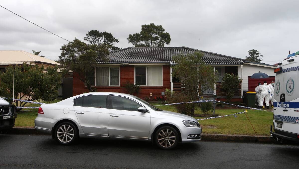 Police were at Ms Powell's house investigating her death. Picture: Sylvia Liber