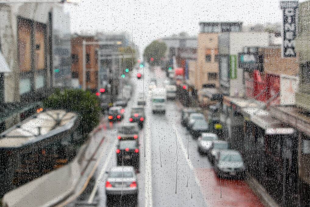 It is a wet one in Wollongong on Friday. Picture: Adam McLean