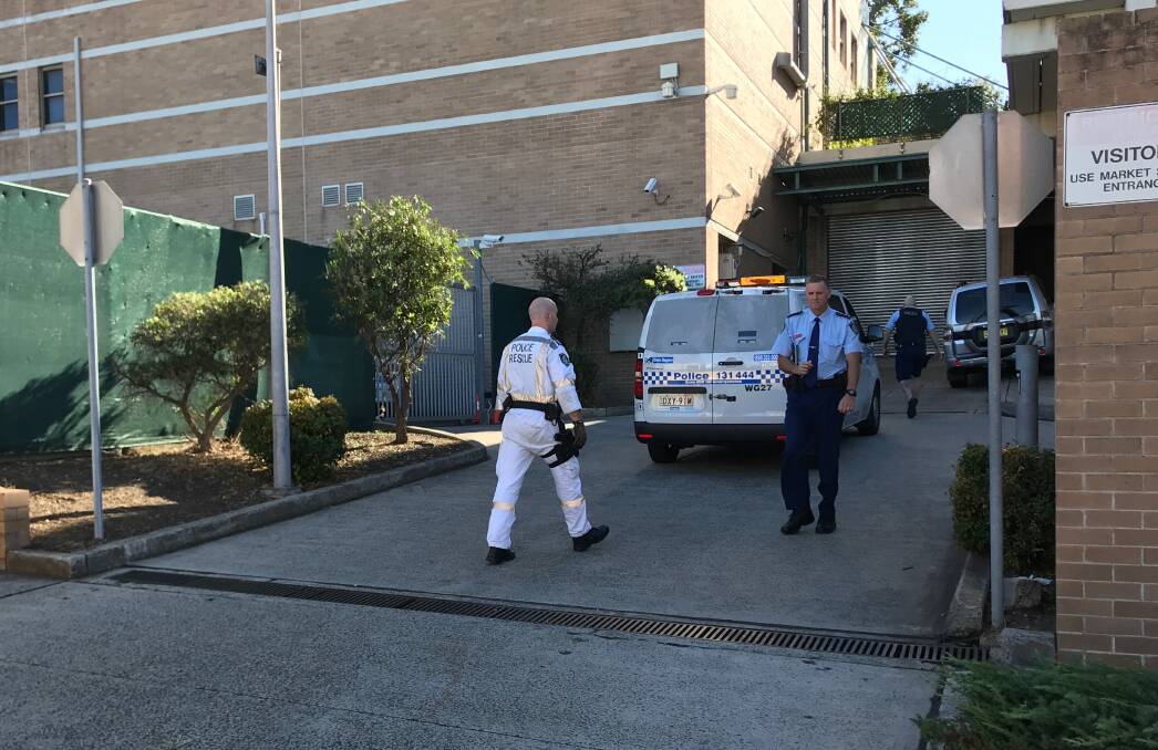 Police Rescue officer were called to investigate the suspicious package. Picture: Ashleigh Tullis