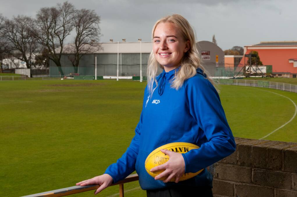 North Launceston, Old Scotch product Ella Maurer has been drafted to North Melbourne. Pictures: Phillip Biggs