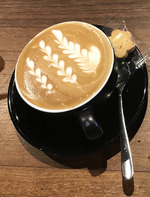 Coffee hit: Owners Grant and Clara of Ground on Kembla agree that an important part of their business is the quality of coffee that they provide.