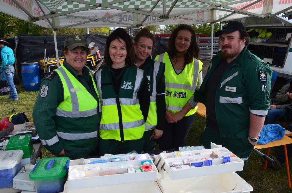 Help when you need it most: The hundreds of volunteers from St John's Ambulance are always on hand to assist in any situation. Photo: Declan Rurenga.