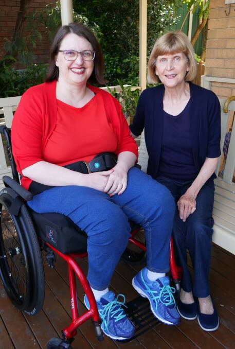 Maree Repa (left) and her mother and carer Vicki: They have been helped by CatholicCare to understand what they are entitled to through the NDIS.