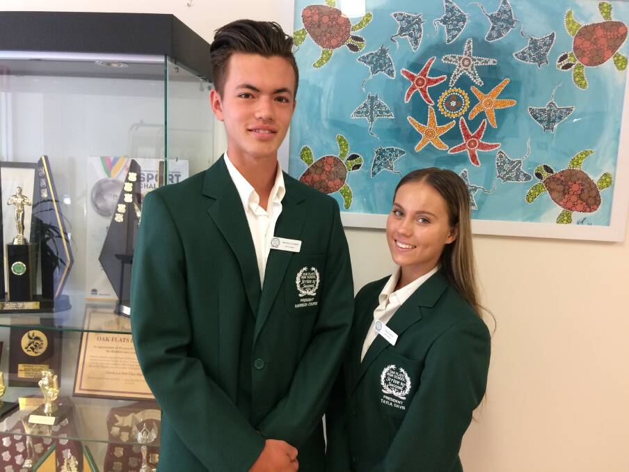 School captains Harry and Tayla: As your local community high school, Oak Flats High School delivers an excellent secondary education.