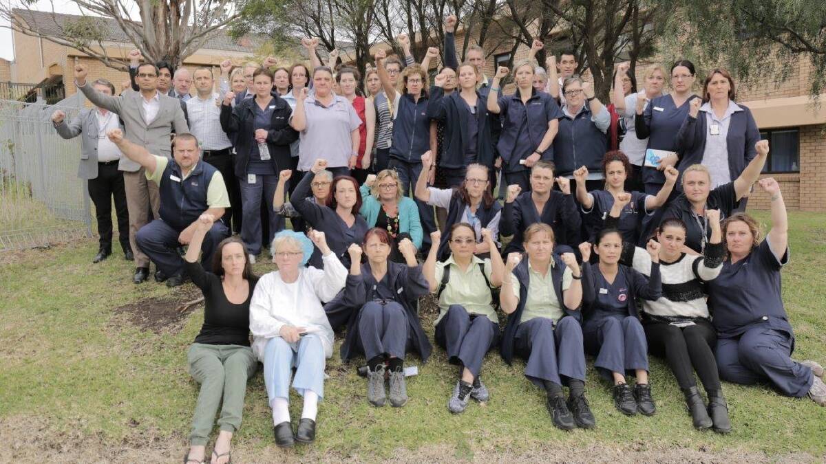 This proves that the communtiy can win: Shellharbour Hospital workers successfully fought off privatisation.