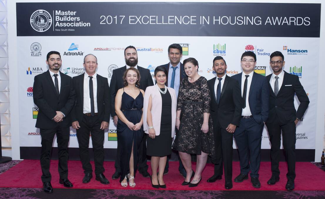 Winners: The team at RESCON Builders were the proud recipients of the MBA Excellence in Housing Award for Granny Flats $100,001 - $150,000. 
