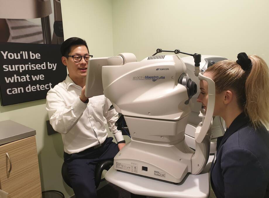 Early detection aid: Specsavers Corrimal, Dapto, Shellharbour, Warrawong and Wollongong recently introduced hospital-grade 3D diagnostic technology.