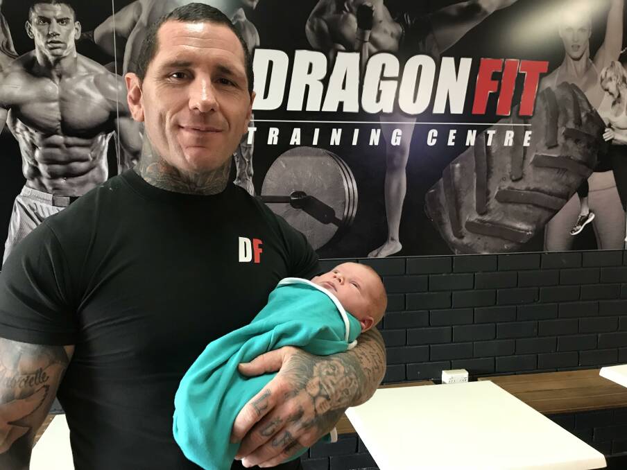 Josh Miller and his son Jackson: A former Dragons and Raiders NRL player, Miller is the owner and face of Dragonfit Training Centre in Wollongong. 