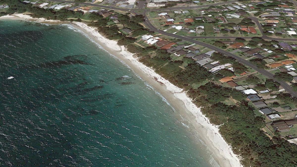  The attack happened at the popular Collingwood Beach in Jervis Bay. Photo: Google Earth

