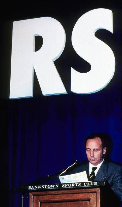 RS alright. Paul Keating in 1996. Picture by Robert Peet