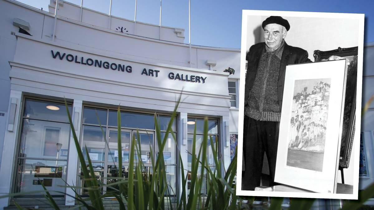 A dark past of Bob Sredersas has been uncovered, linking the art benefactor with Nazi war crimes. Picture: ACM / Wollongong City Libraries
