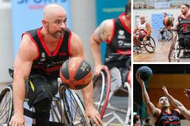 Tristan Knowles, main pic, will lead the Australian Rollers in the US while Roller Hawk mates Luke Pople, top, and Shawn Russell. Pictures by Adam McLean and Anna Warr