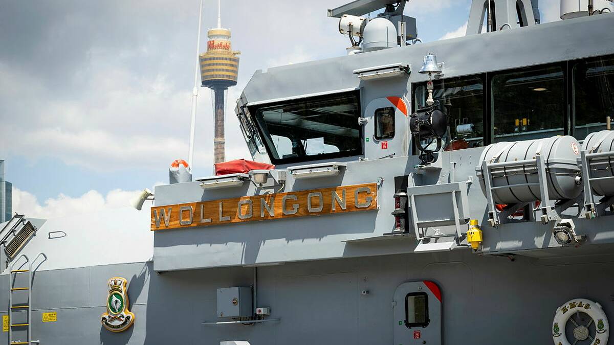 HMAS Wollongong sits alongside Fleet Base East in Sydney, NSW for the final time before the ship's decommissioning in its home port of Cairns. Picture from Department of Defence.