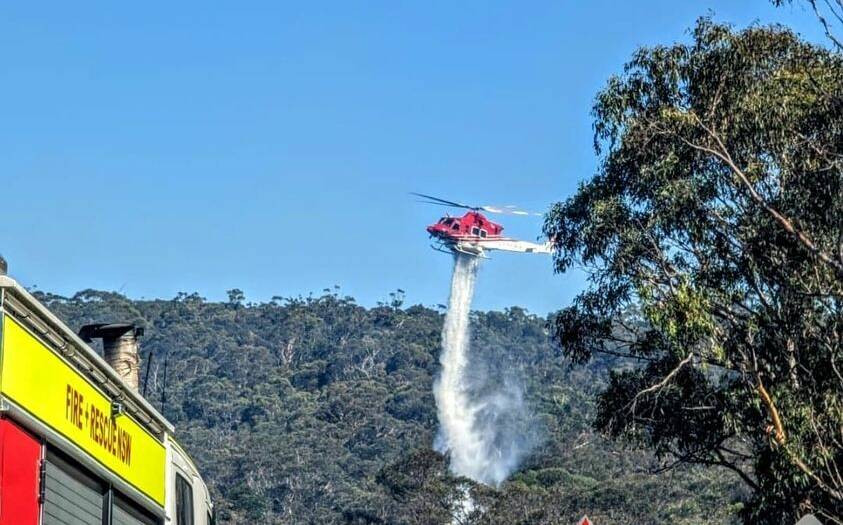 At the scene near Appin. Picture by Fire and Rescue Macarthur 