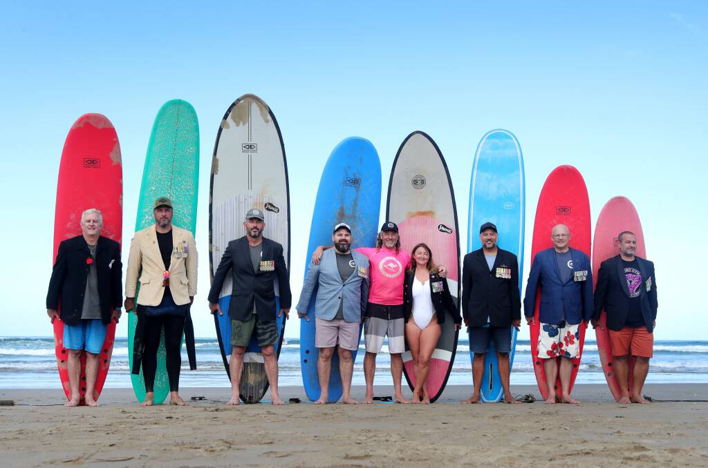April 25: Veteran Surf Project Anzac Day Service where the dress code is jackets, medals and board shorts.