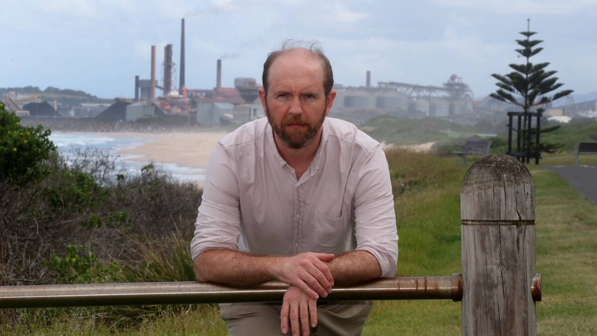 Alexander Brown is part of the community group Wollongong Against War and Nukes. Picture by Robert Peet