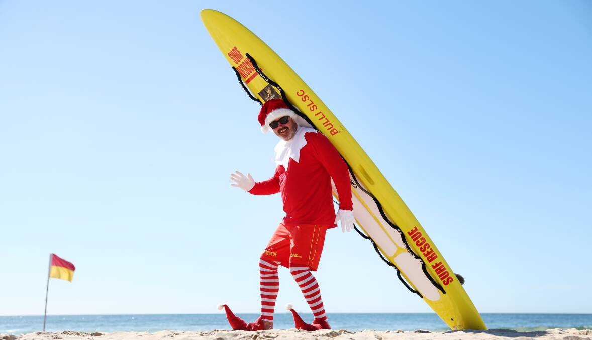 December 4. Naughty Elf at Bulli Beach is spreading beach safety messages and a whole lot of fun during December and granted the Illawarra Mercury an exclusive interview and photo op at Bulli Beach.