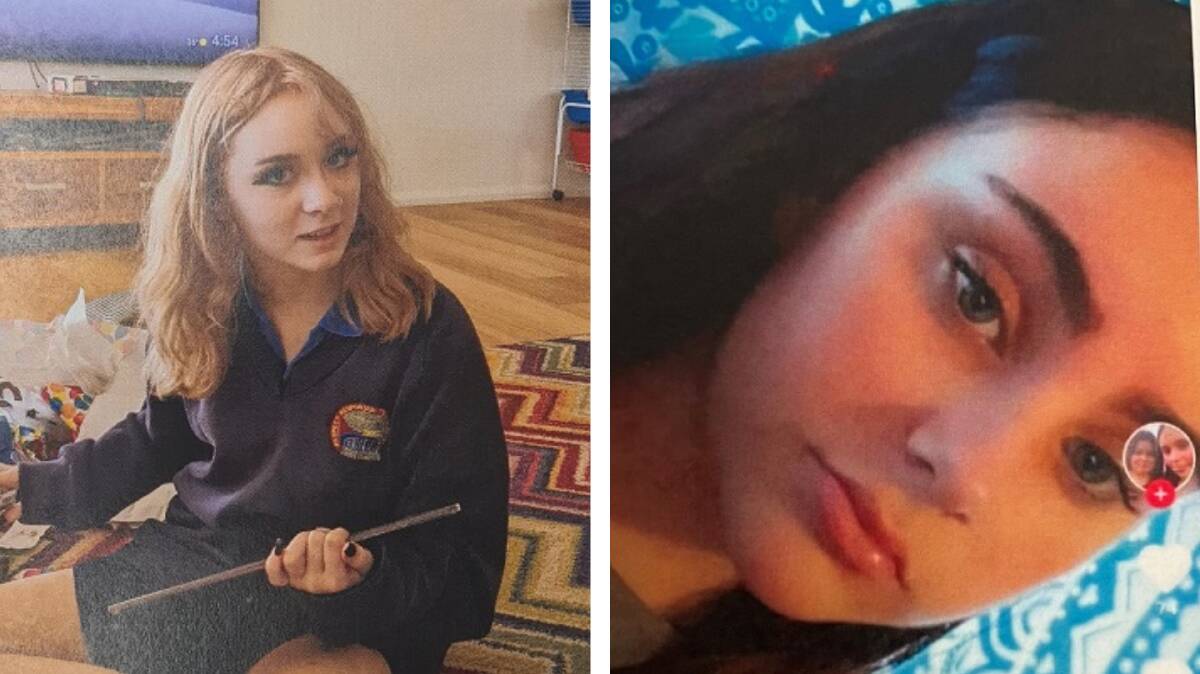 Mia Chambers (left) or Isabella Thompson. Pictures from NSW Police.