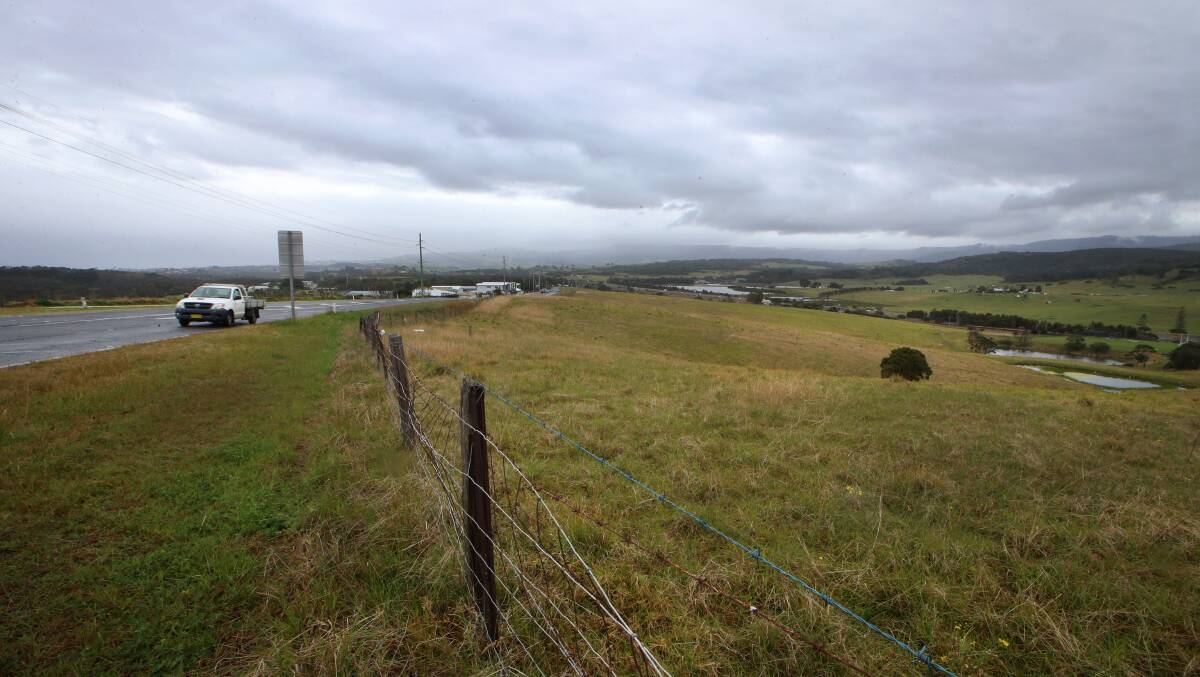The greenfield site on Dunmore Road looking south. Picture: Sylvia Liber.