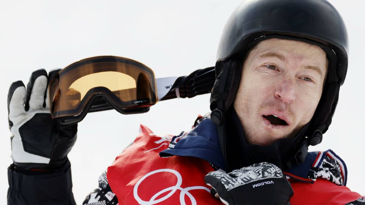 Take off the snow gear and go into the dining hall with snowboard superstar Shaun White. Photo: Kyodo via AP Images