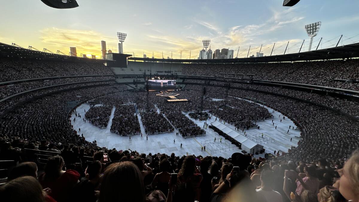 Sunday's Taylor Swift concert at the MCG. Picture by Ashleigh McMurdo