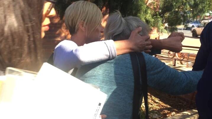Avian Meller leaving Nowra Local Court after her first appearance on Friday, September 14. 