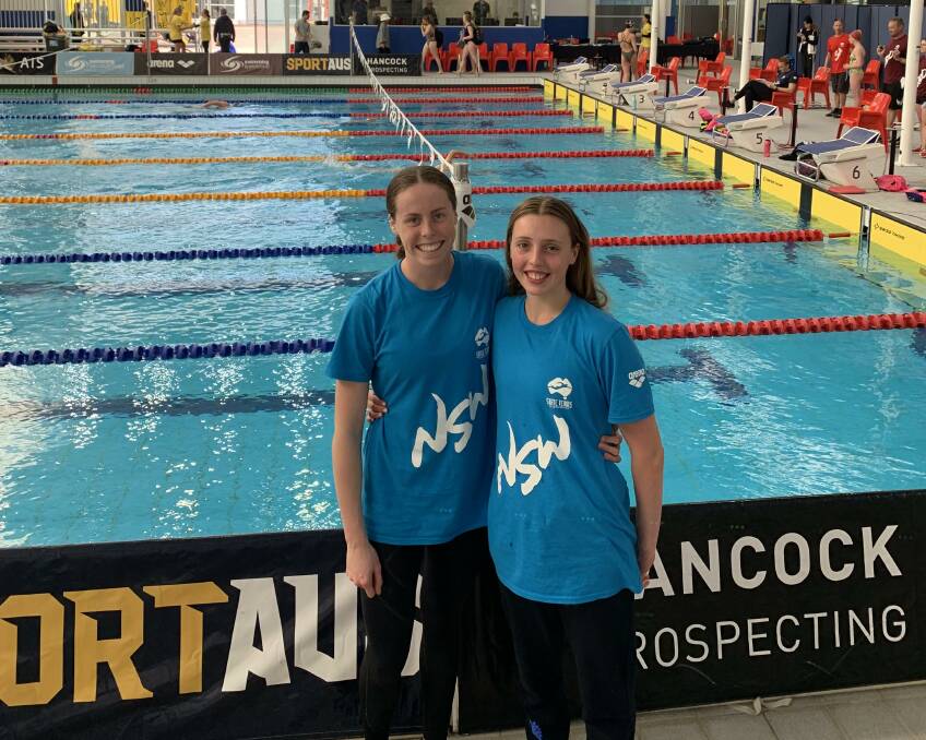 Emerging talents: Wests swimmers Chelsea Jones (left) and Sydney Brown (right). Picture: Anne Brown.