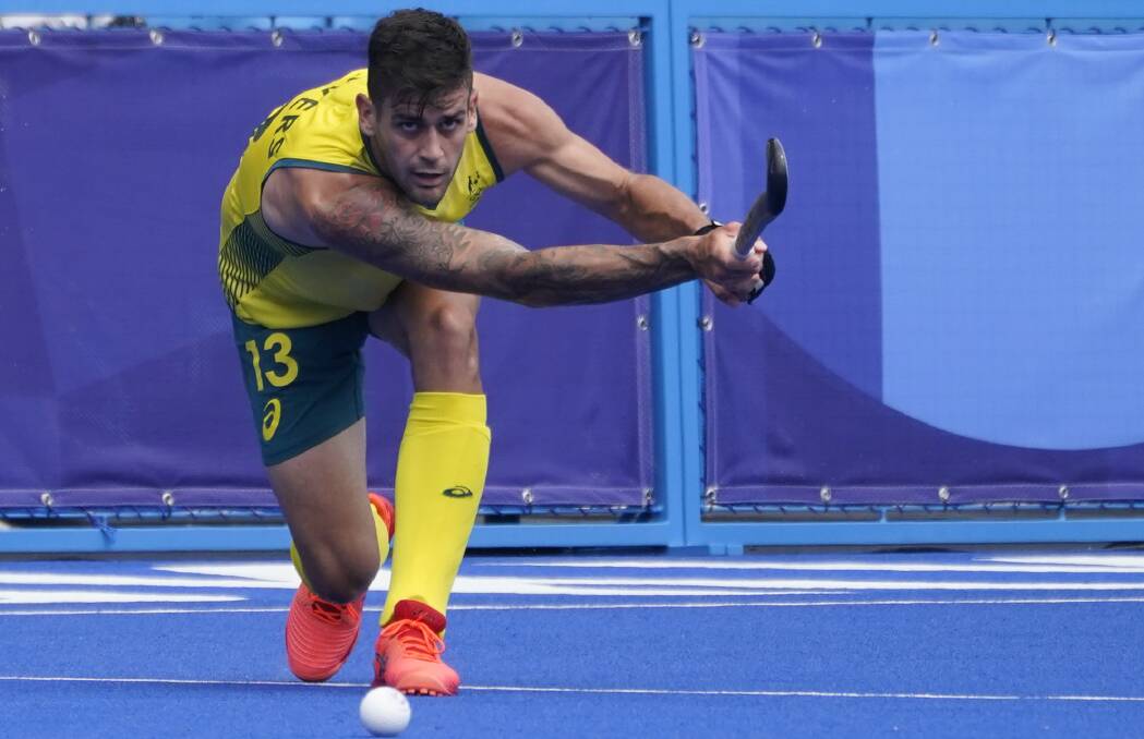 Locked in: Blake Govers is looking to lead Australia past Germany in Tuesday's semi-final. Picture: John Minchillo/AP