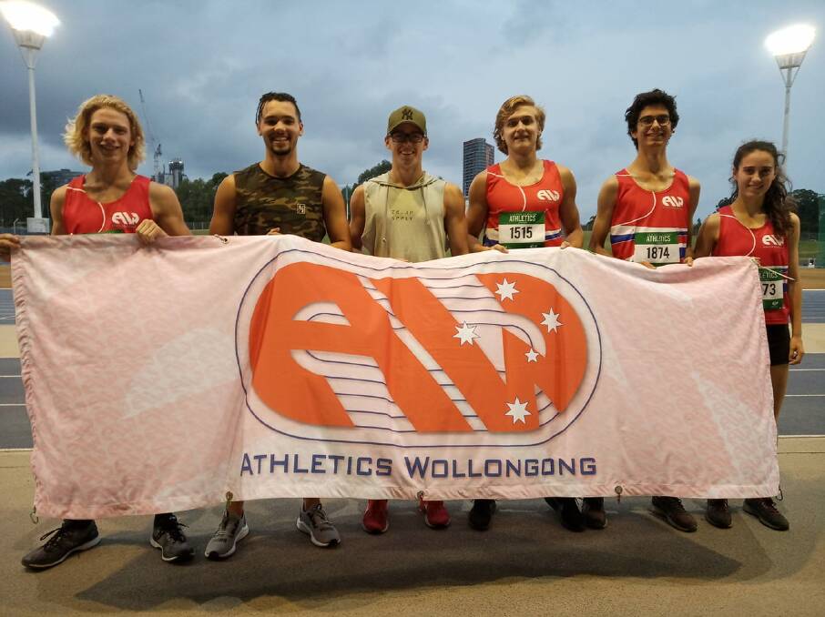Club spirit: The Athletics Wollongong team that contested the NSW Club Championships.