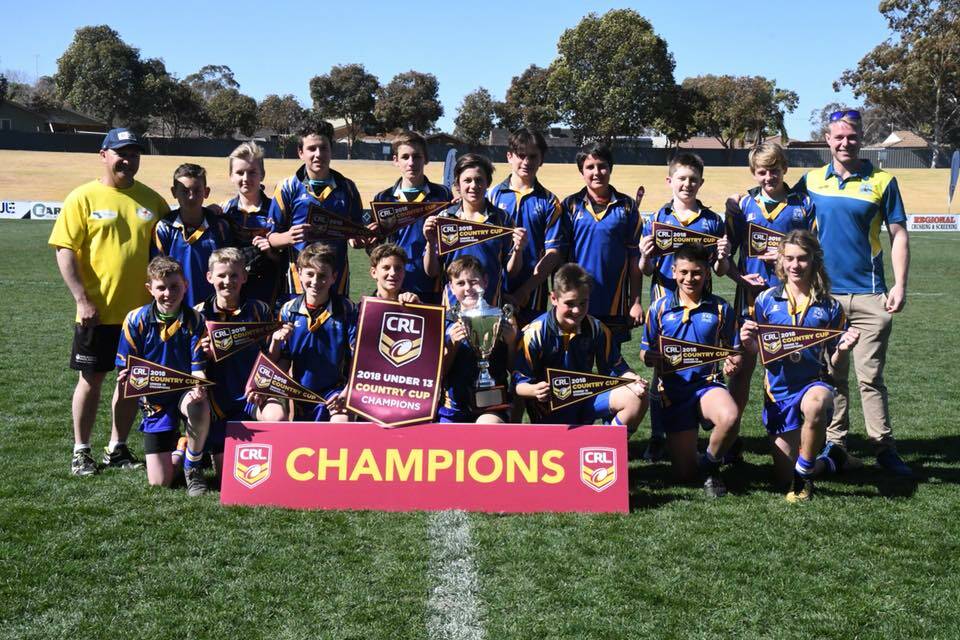 Victors: The Kiama High School under 13s. Picture: Country Rugby League.