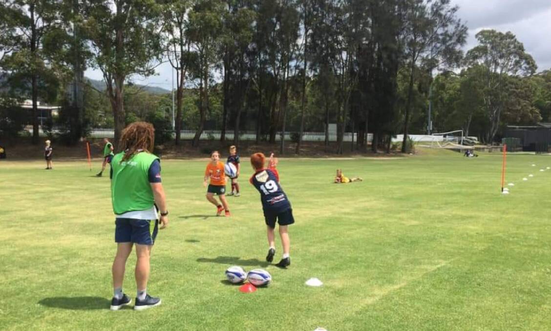 Fresh start: Players at Illawarra junior representative training on Sunday.
