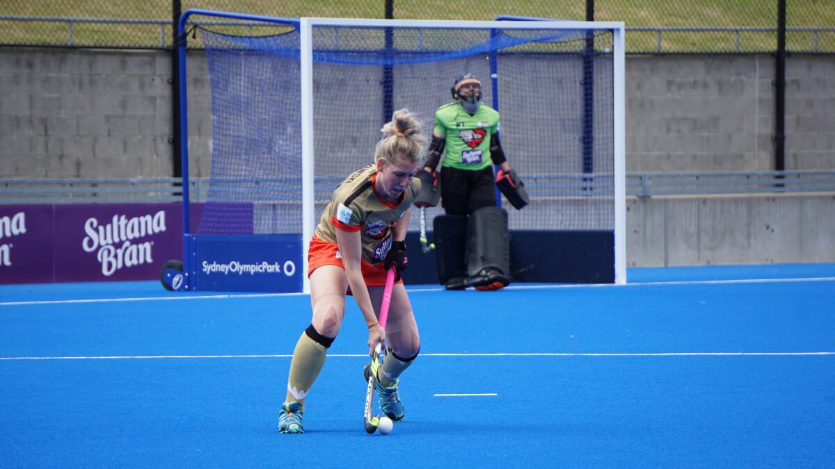 State return: Casey Sablowski featured for the NSW Pride in the inaugural Hockey One League this year. Picture: Hockey NSW.