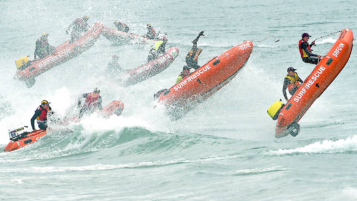 Fierce competition: IRB racers will descend on Thirroul beach.