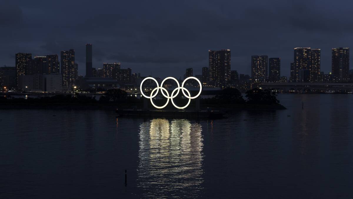 Shining light in a world of darkness: Plans remain to unite the world at the rescheduled Tokyo Olympics next July. Picture: Tomohiro Ohsumi/Getty Images.