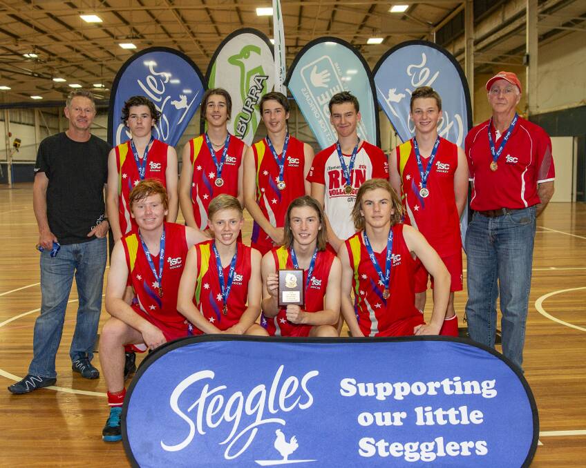 Double champions: The Illawarra South Coast under 15 boys after their NSW Indoor victory. Picture: Click InFocus.
