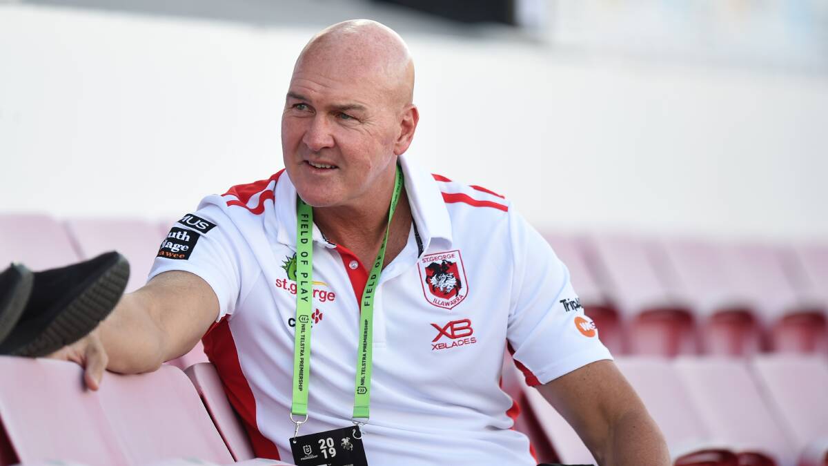 Flexible thinking: Dragons coach Paul McGregor has had to make a number of changes in the lead up to the NRL return. Picture: NRL Imagery.