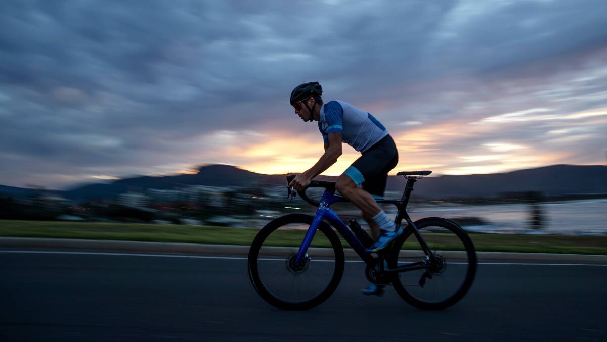 Back in town: Aaron Royle has returned to Wollongong after the triathlon season was suspended due to coronavirus. Picture: Cameron Spencer/Getty Images.