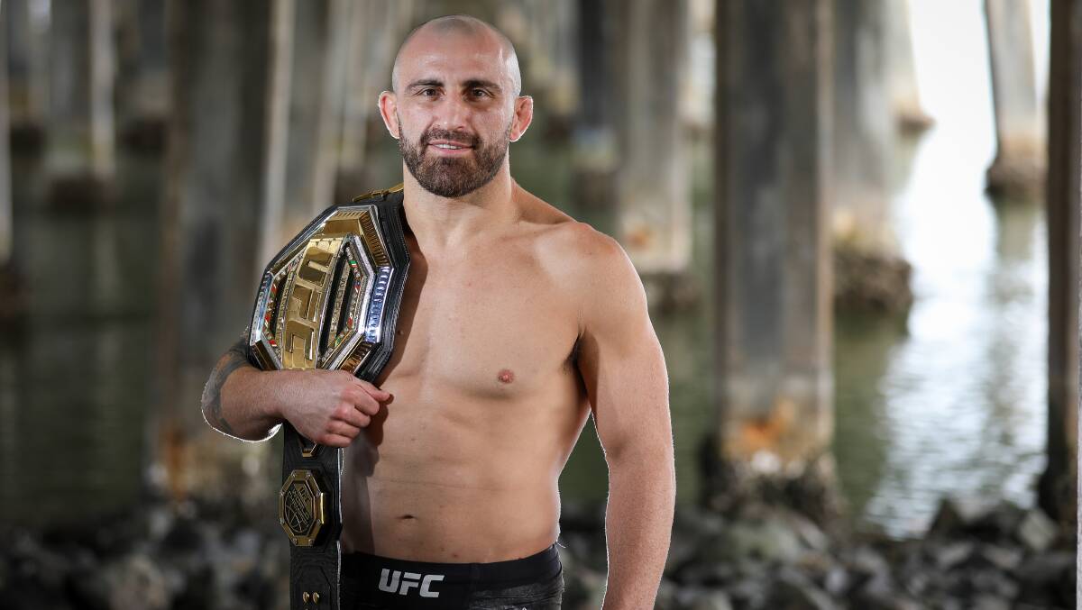 Reigning champion: UFC star Alex Volkanovski will put his title on the line in July. Picture: Adam McLean