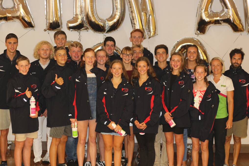 Successful competition: The Wests Illawarra swimmers who competed at the Australian Age Swimming Championships.
